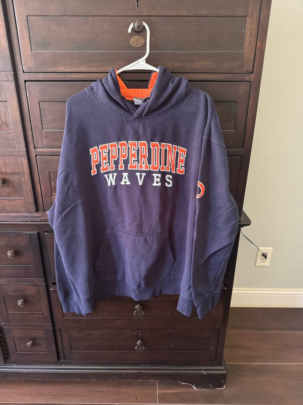 Stadium Athletics Navy & Orange Pepperdine Waves Hoodie
